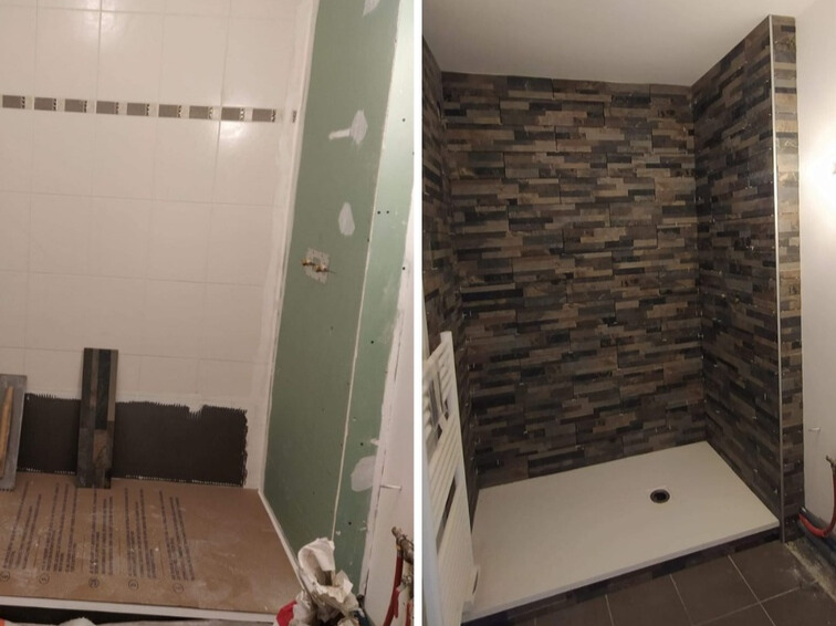 Installation douche en plombier Isère